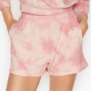 Pink Tie Dye Victoria Secret Lounge Shorts Size Large